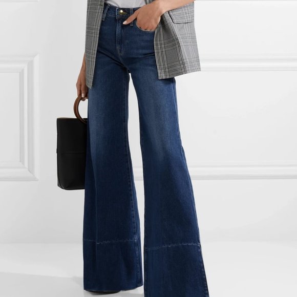 Frame Denim Denim - Denim FRAME Palazzo Wide Leg Flare Jeans (NWT)